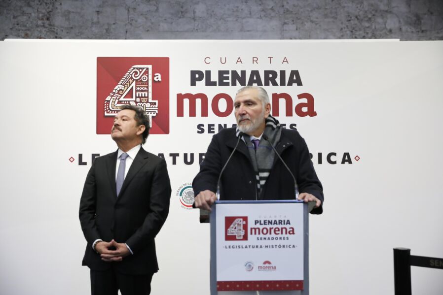 Adán Augusto López dejó el liderazgo de Morena en el Senado.