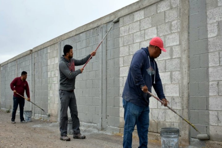 Borran grafiti de Villas del Sur