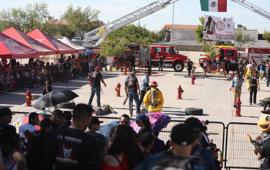 Sobresalieron Bomberos juarenses en “Pruebas de Resistencia 2023”